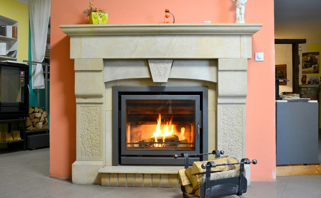 optifire wood fireplace