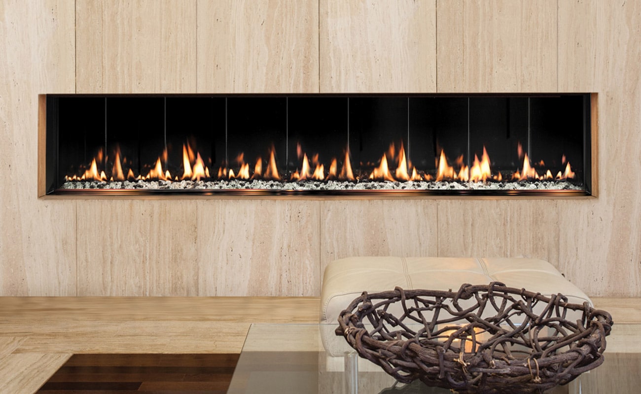 slimline gas fireplace
