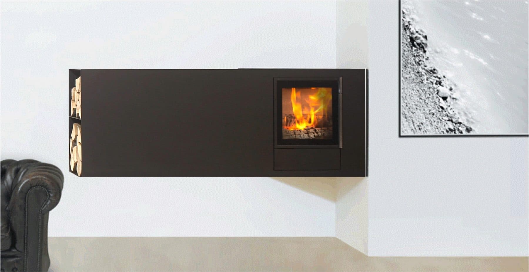 cubic wood stove